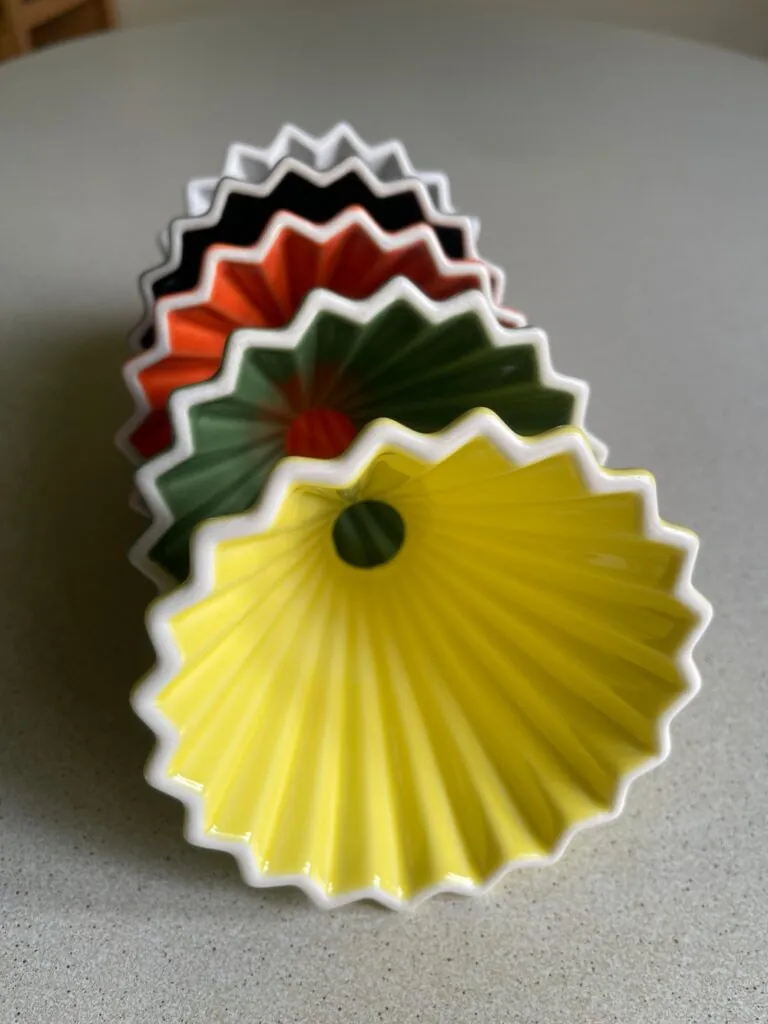 Origami Dripper de porcelana para café filtrado