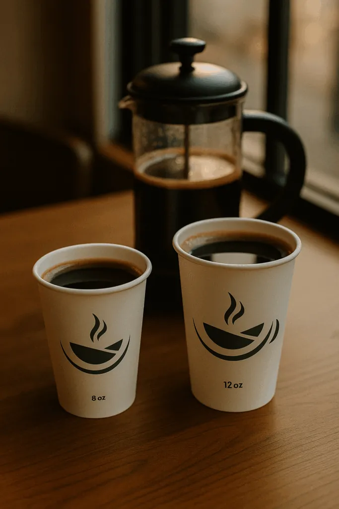 El vaso gigante de café
