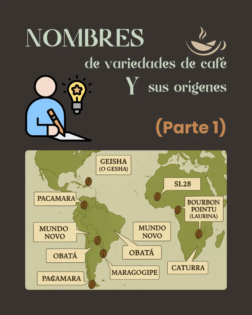 Nombres de granos de café - Parte 1